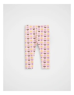 Floral Legging in Pink Lemonade