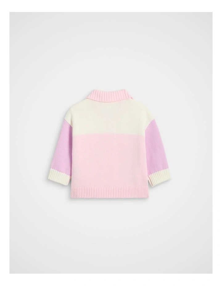 Colour Block Cardigan image 2