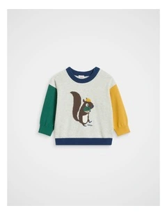 Squirrel Jacquard Knit