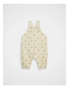 Embroidered Cord Overall