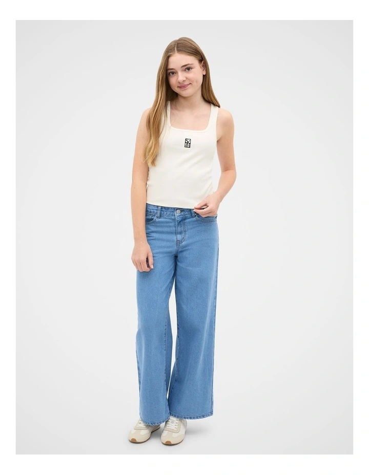 Core Straight Jean in Mid Classic image 4