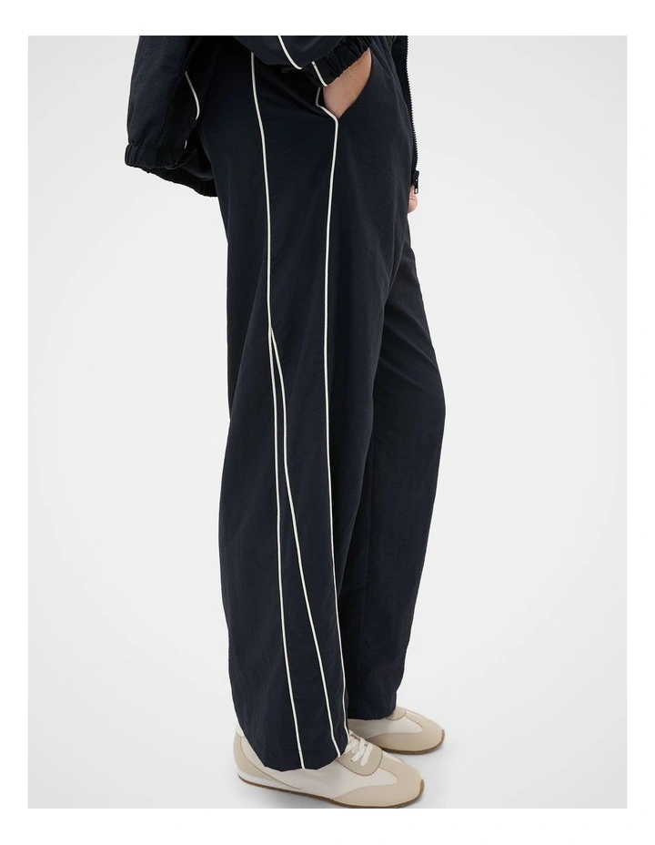 Piped Parachute Pant in New Navy image 1
