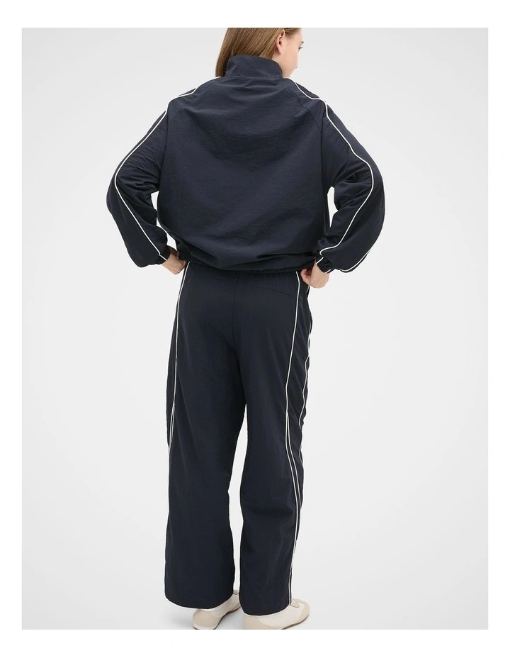 Piped Parachute Pant in New Navy image 2