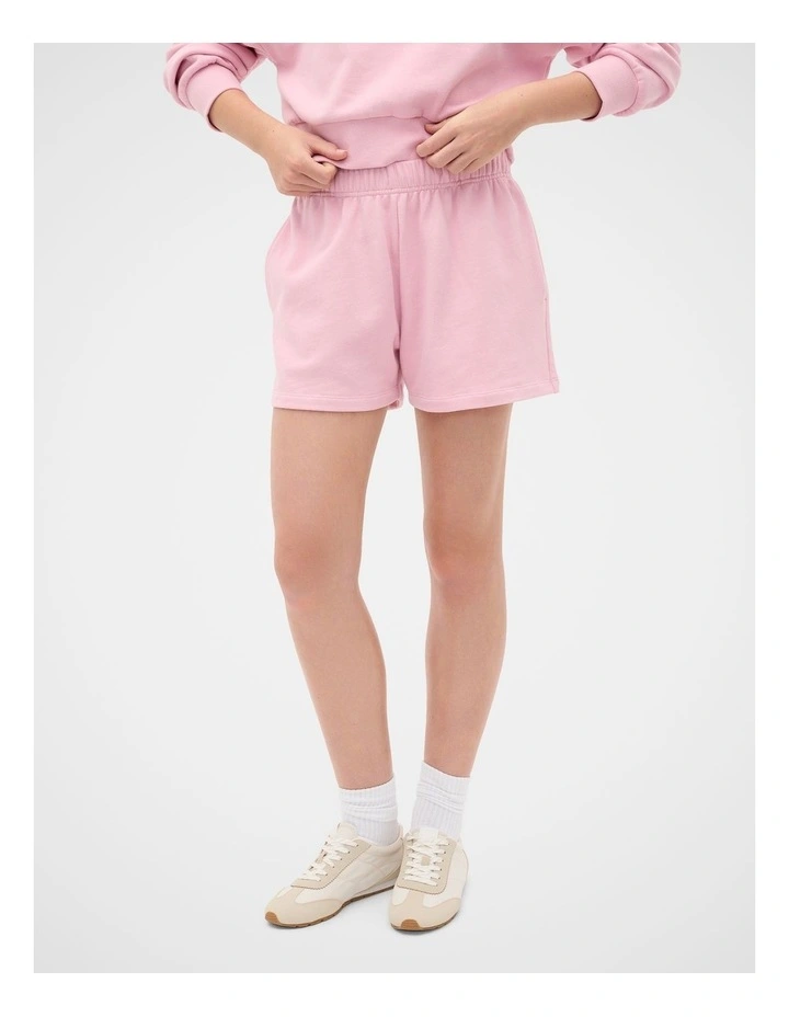 Roll Waist Track Short in Rose Pink image 1