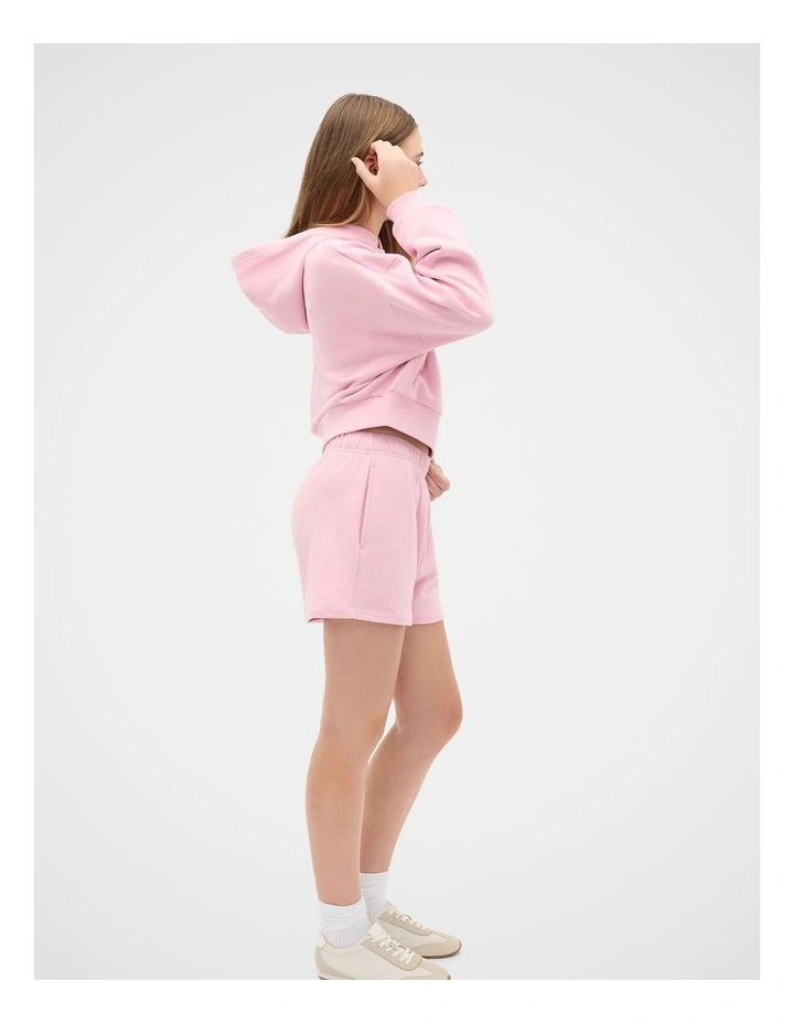 Roll Waist Track Short in Rose Pink image 3