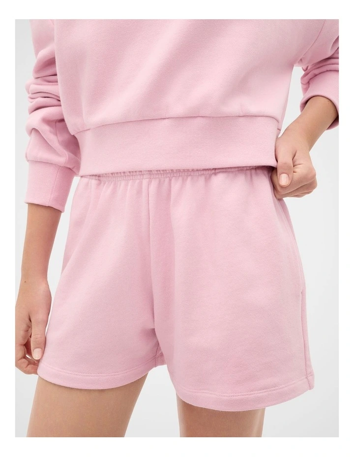Roll Waist Track Short in Rose Pink image 4