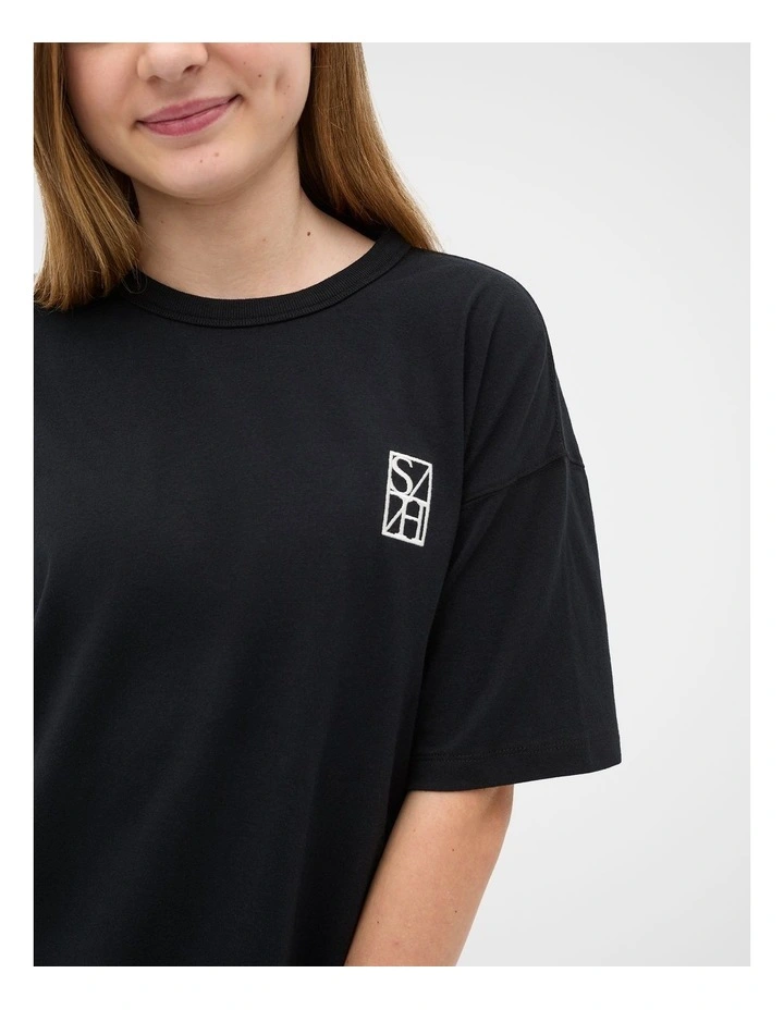 Core Logo Tee in Black image 3