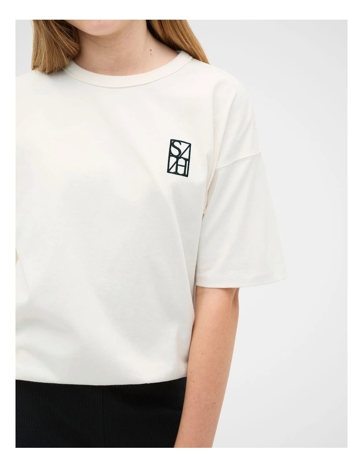 Core Logo Tee in Classic Cream image 3