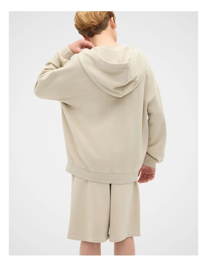 Garment Dye Zip Through Hoodie image 2