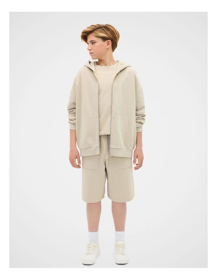 Garment Dye Zip Through Hoodie image 3