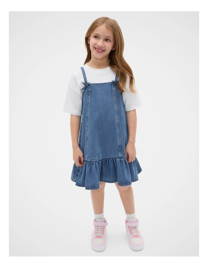 Drop Waist Denim Dress image 3