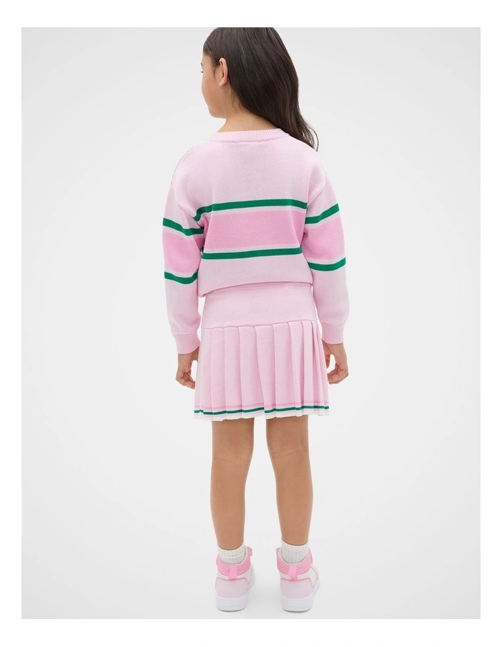 Pleat Knit Skirt in Pink Lemonade image 2