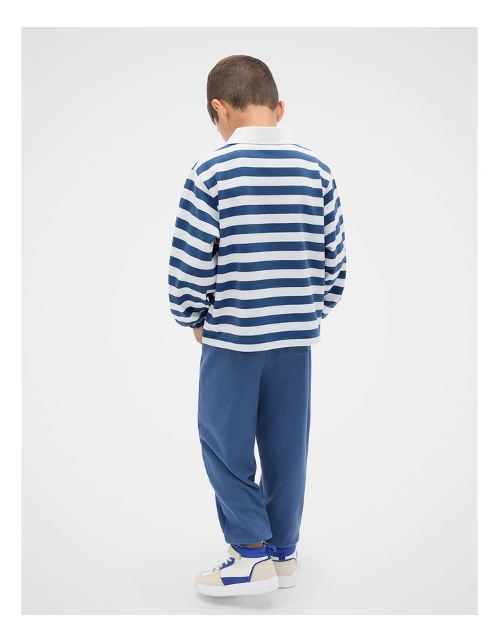 Stripe Collar Logo Sweat image 2