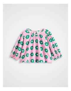 Floral Top in Candy Pink