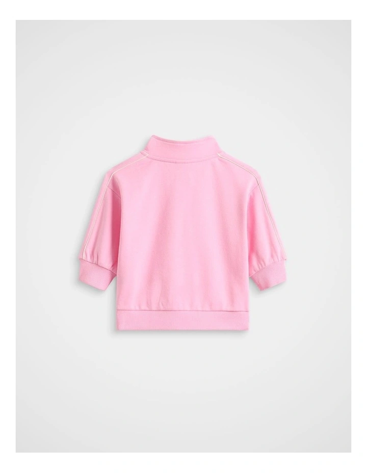 Logo Snap Sweat in Candy Pink image 2