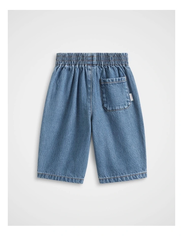 Barrel Denim Pant in Vintage Blue image 2