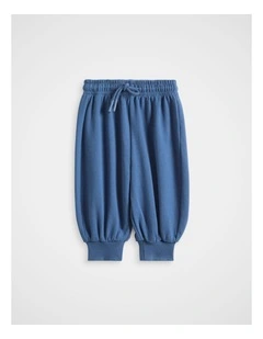 Slim Leg Track Pant in Washed Navy