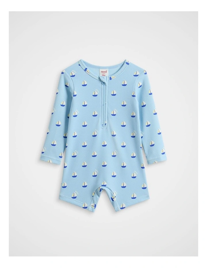 Sailboats Swimsuit in Arctic image 1
