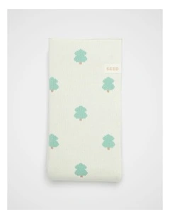 Jacquard Knit Blanket in Classic Cream