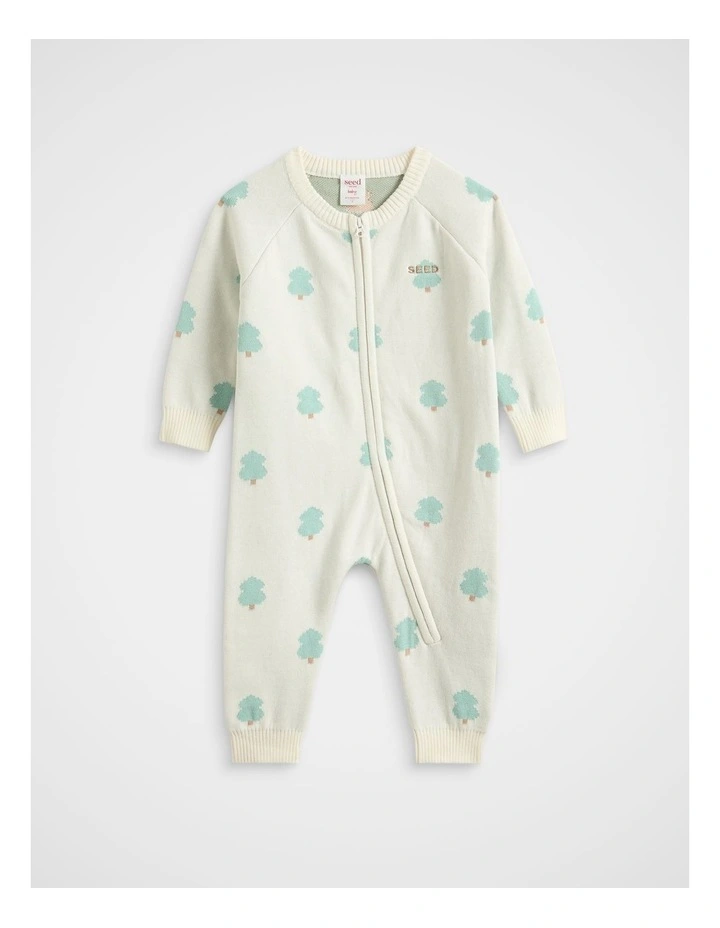 Jacquard Knit Jumpsuit image 1