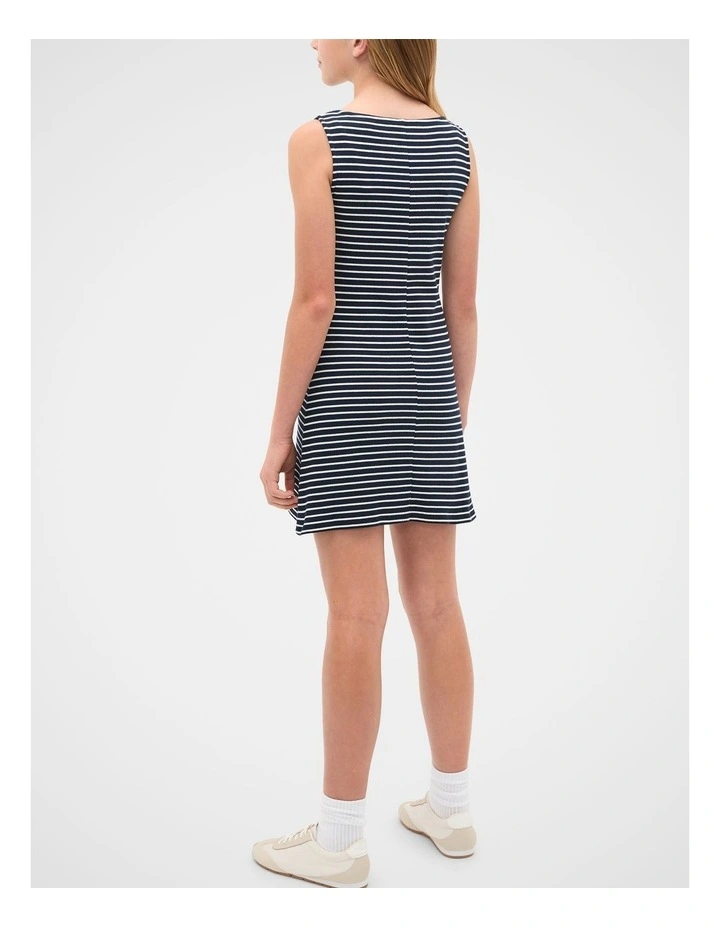 Boat Neck Rib Dress image 3