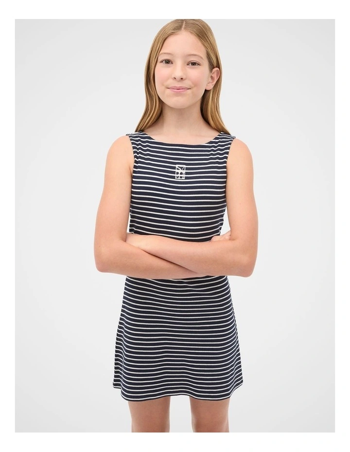 Boat Neck Rib Dress image 4