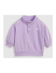 Logo Snap Sweat in Lilac