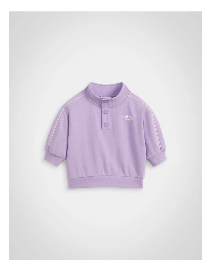 Logo Snap Sweat in Lilac image 1