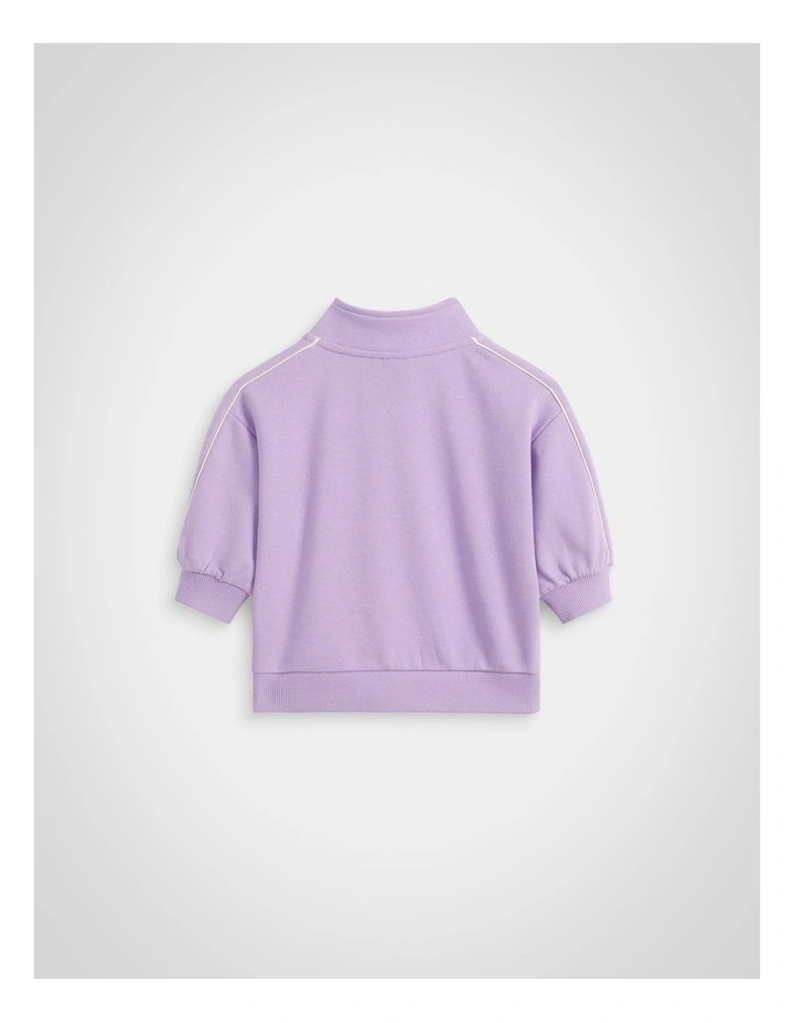 Logo Snap Sweat in Lilac image 2