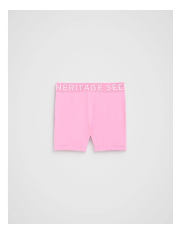 Core Logo Bike Short in Candy Pink image 1