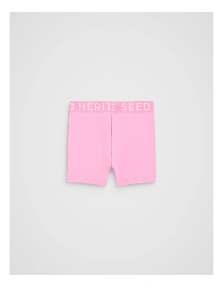 Core Logo Bike Short in Candy Pink image 2