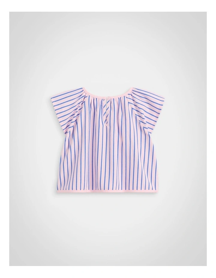 Stripe Top in Pink Lemonade image 2