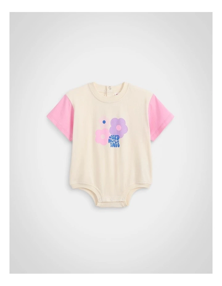 Flower Bodysuit in Buttercream image 1