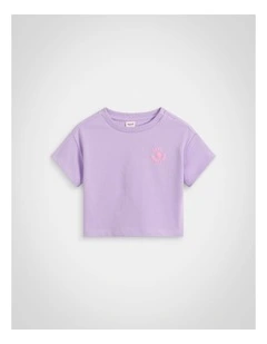 Bubble Logo Tee in Lilac