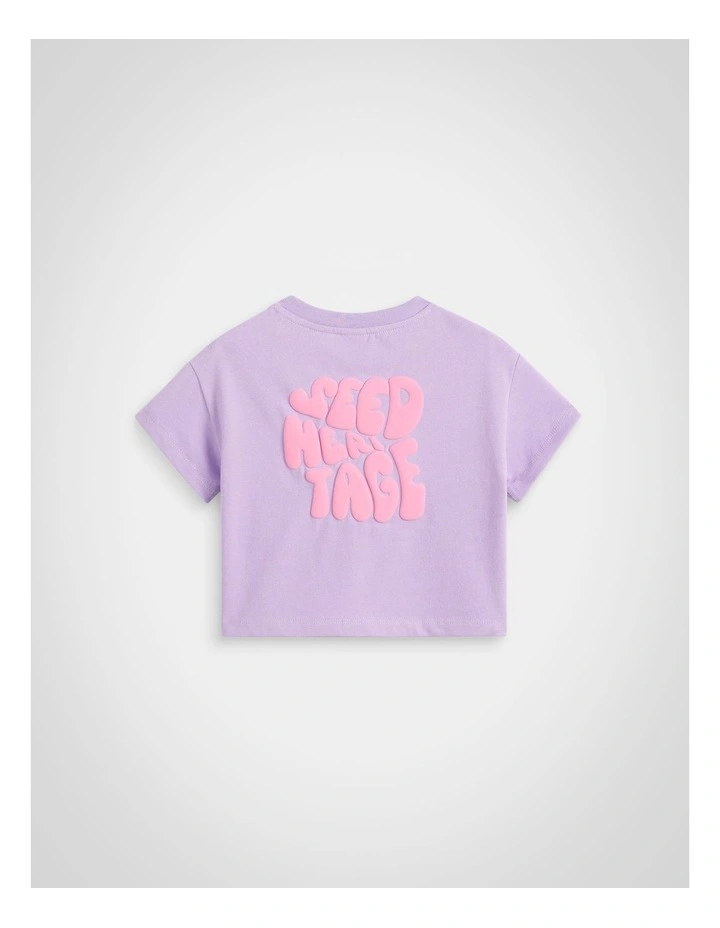 Bubble Logo Tee in Lilac image 2