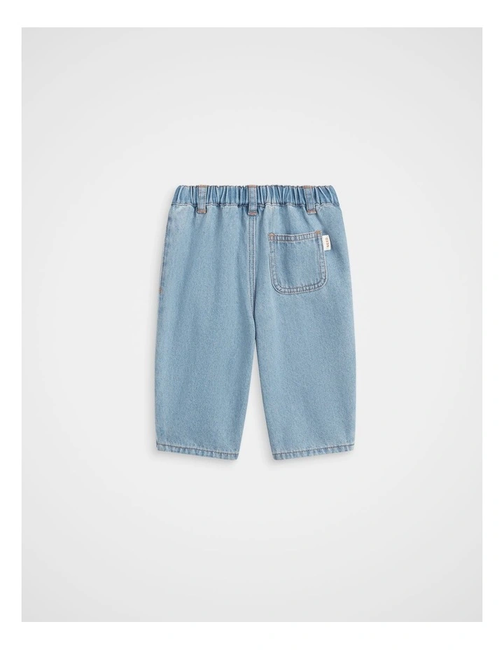 Denim Balloon Pant in Light Wash image 2
