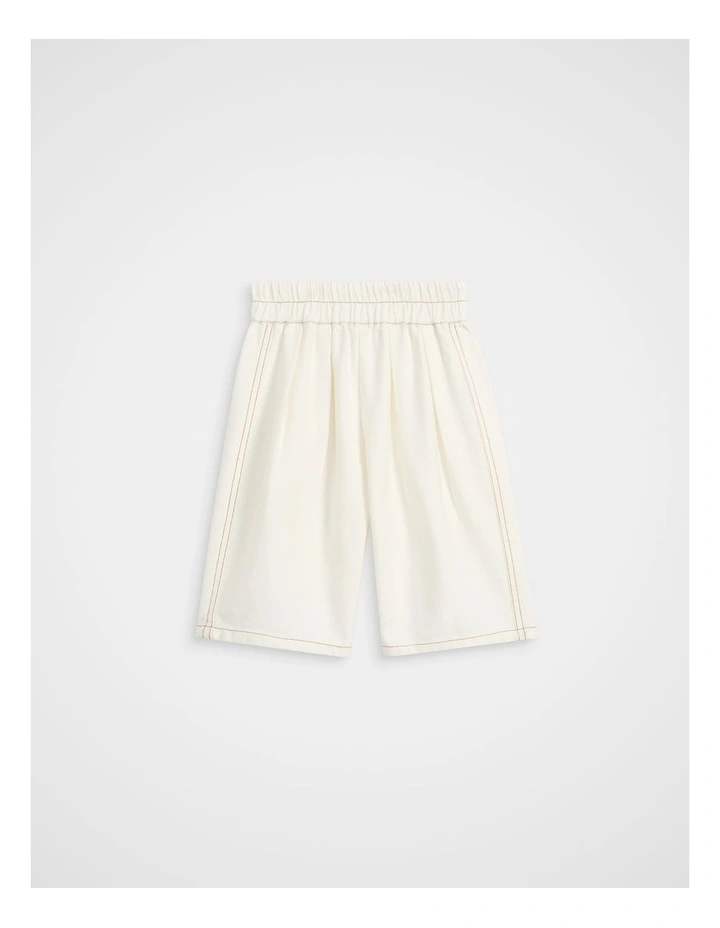 Contrast Stitch Balloon Pant in Classic Cream image 1