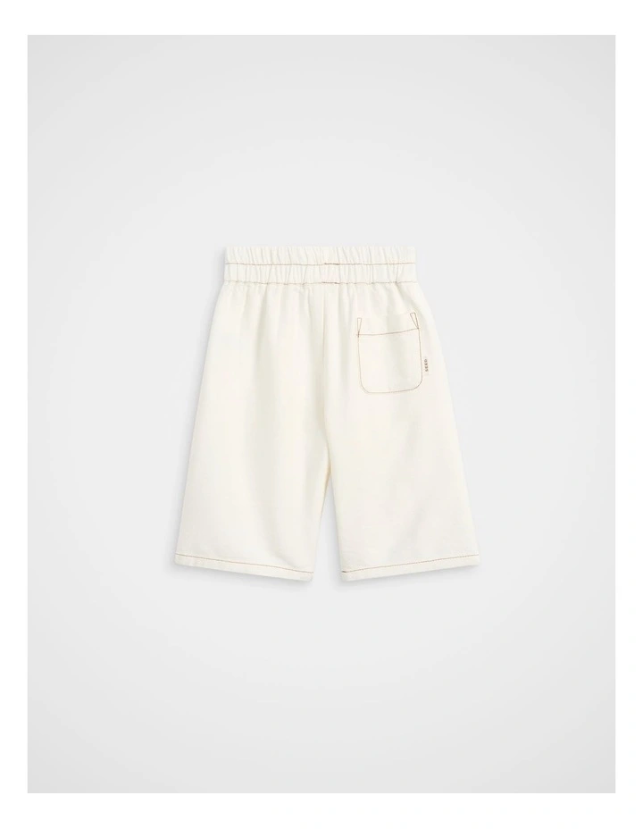 Contrast Stitch Balloon Pant in Classic Cream image 2