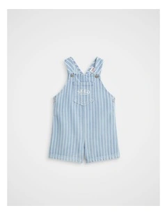 Core Logo Overall in Denim Stripe