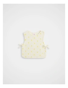 Quilted Smock Bib in Classic Cream