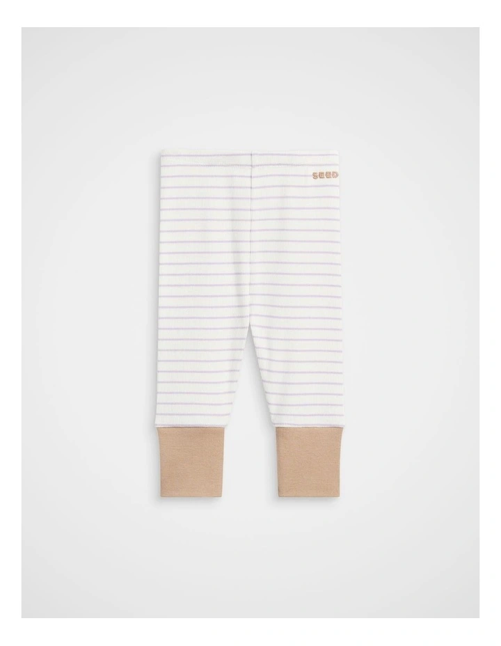 Stripe Rib Legging in Lavender image 1