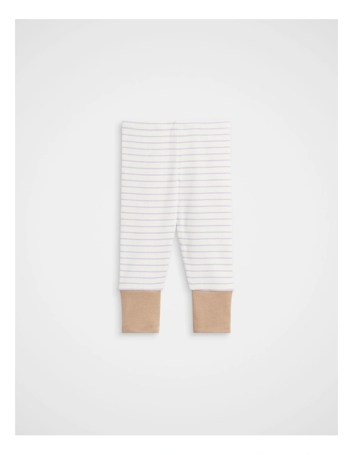 Stripe Rib Legging in Lavender image 2