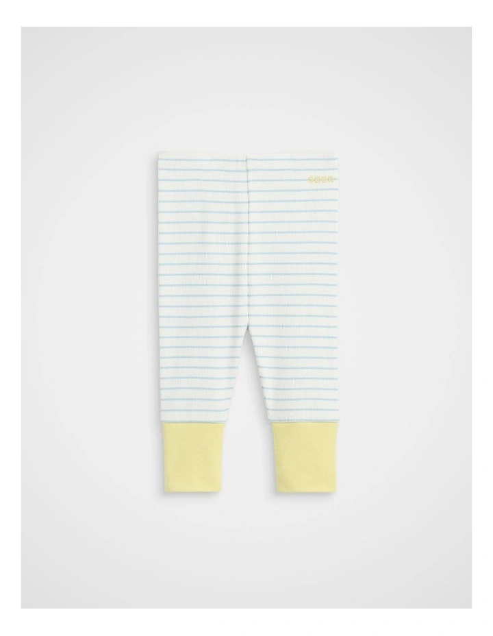 Stripe Rib Legging in Arctic image 1