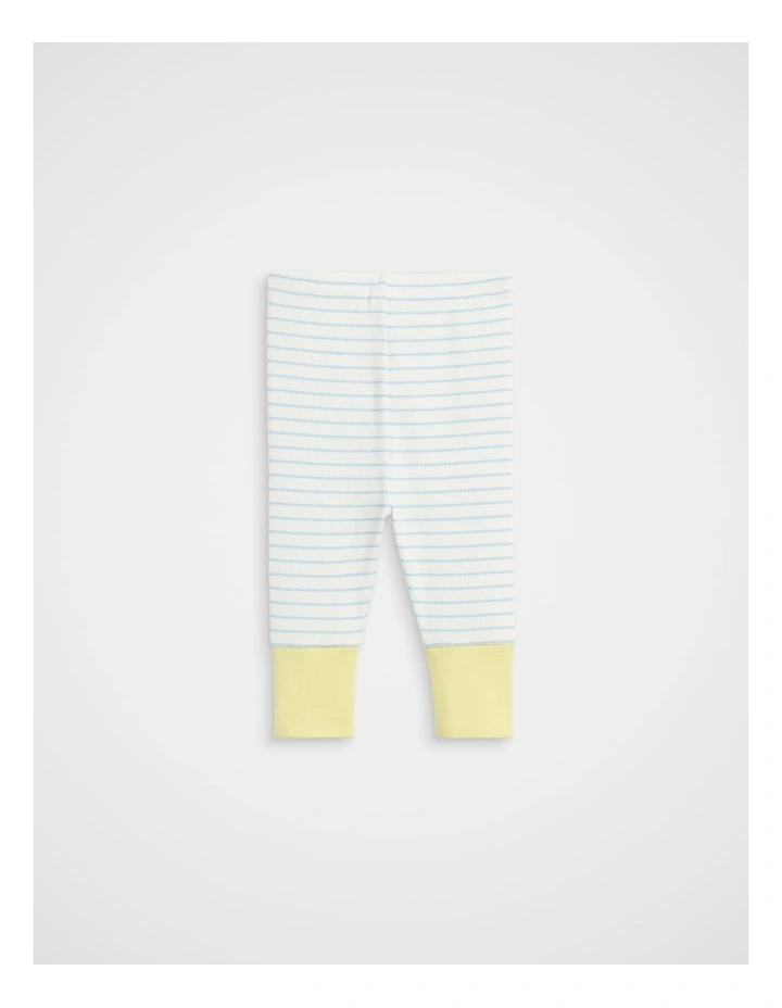 Stripe Rib Legging in Arctic image 2