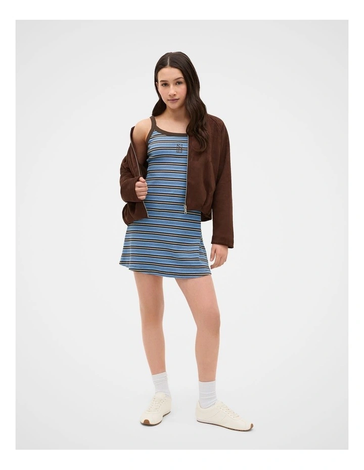 Stripe Logo Rib Dress image 2