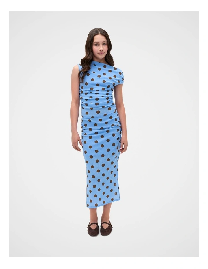 Mesh Spot Skirt in Bluebell image 1