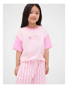 Colour Block Logo Tee
