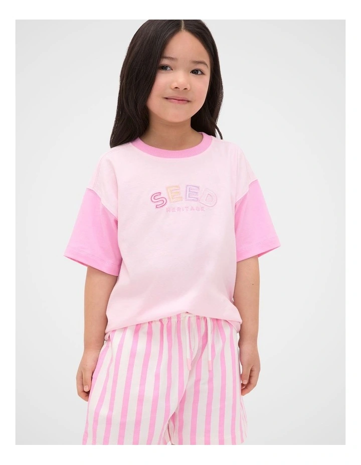 Colour Block Logo Tee image 1