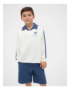 Contrast Collar Rugby