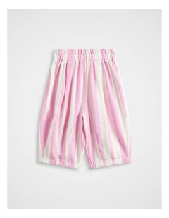 Stripe Balloon Pant in Candy Pink
